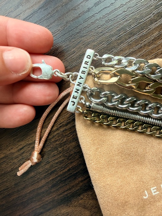 Jenny Bird Accessories - Jenny Bird Mixed Metal Chain Bracelet with  Toiletry Pouch